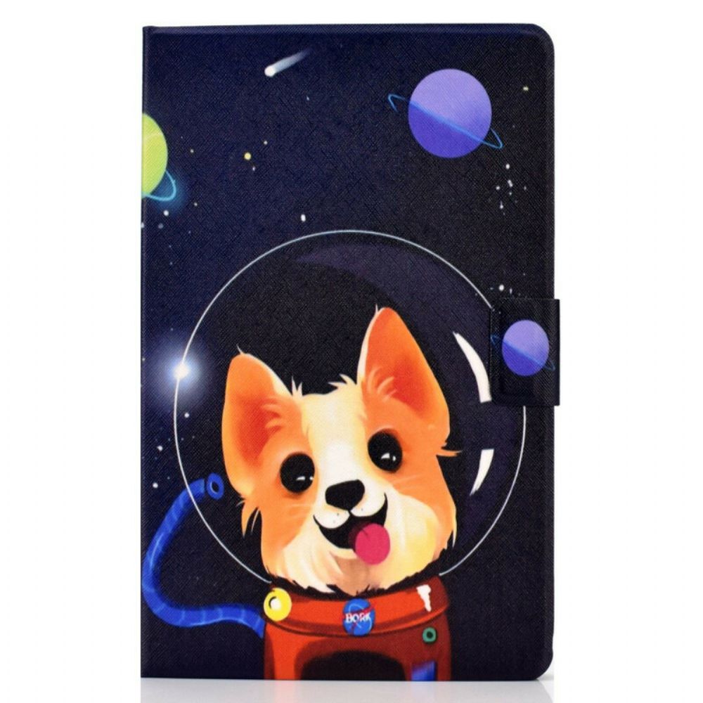 Lederhüllen Für Samsung Galaxy Tab S6 Lite Weltraumhund