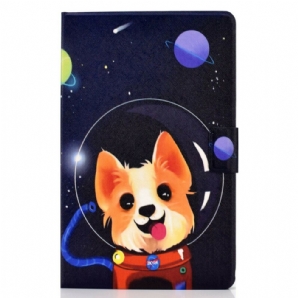 Lederhüllen Für Samsung Galaxy Tab S6 Lite Weltraumhund