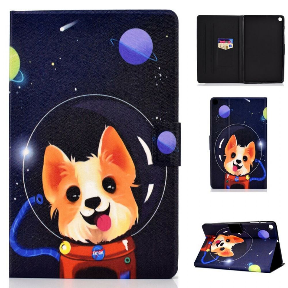 Lederhüllen Für Samsung Galaxy Tab S6 Lite Weltraumhund