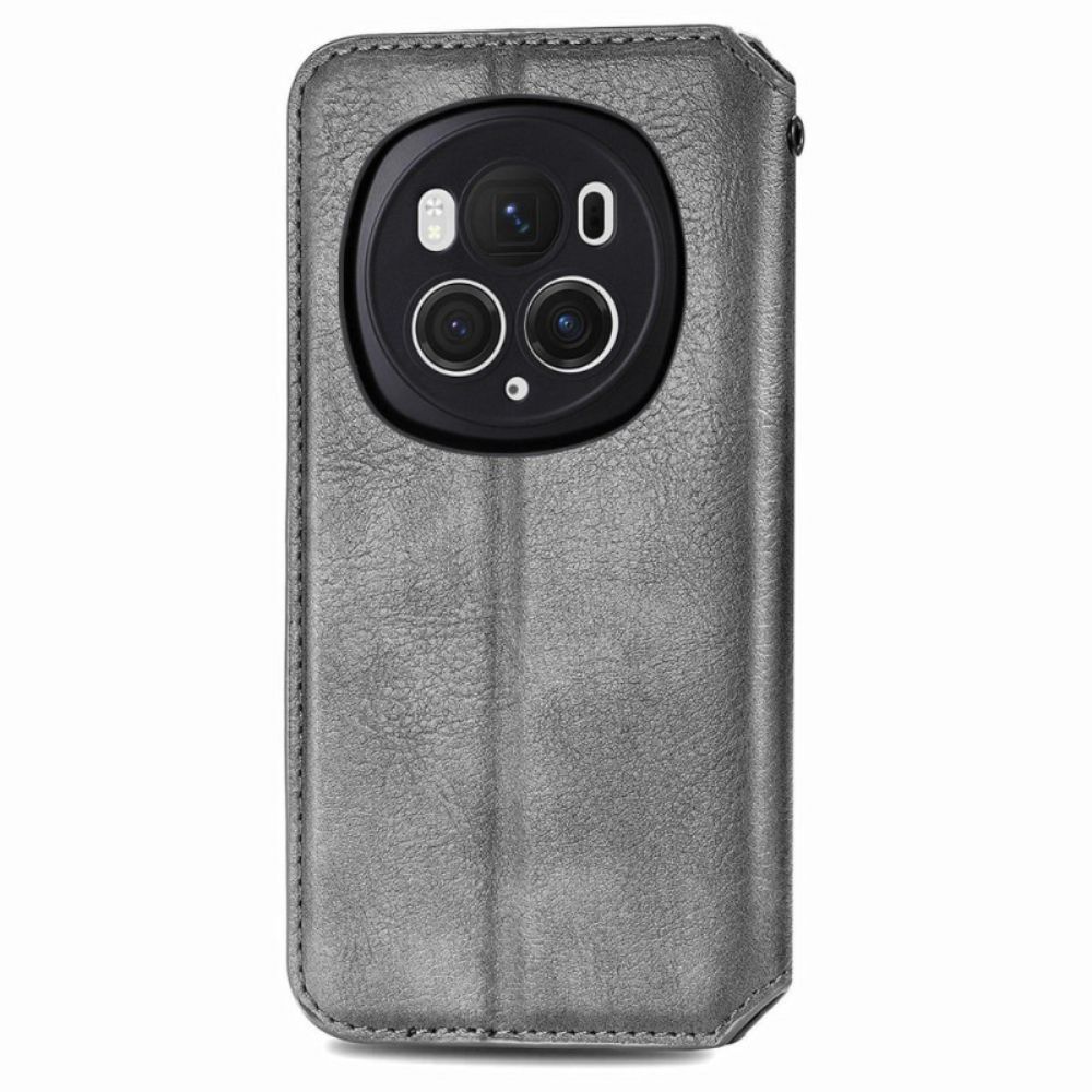 Flip Case Honor Magic 6 Pro Handyhülle Retro-wildleder-stil