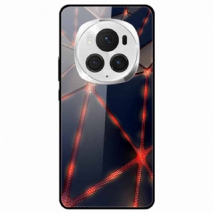 Hülle Für Honor Magic 6 Pro Rotes Lasergehärtetes Glas