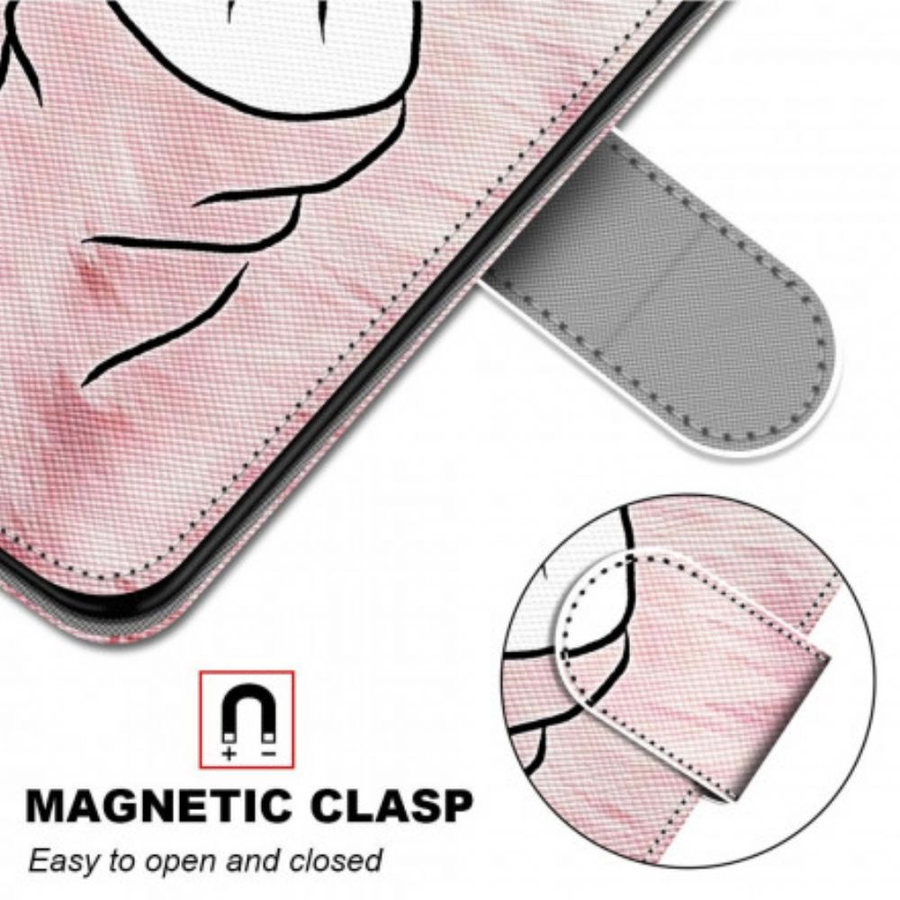 Flip Case Für Samsung Galaxy S21 Ultra 5G Fingerherz