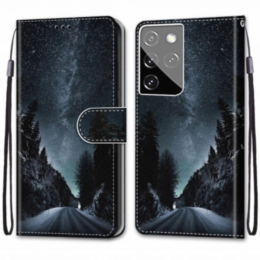 Flip Case Für Samsung Galaxy S21 Ultra 5G Geheimnisvolle Natur