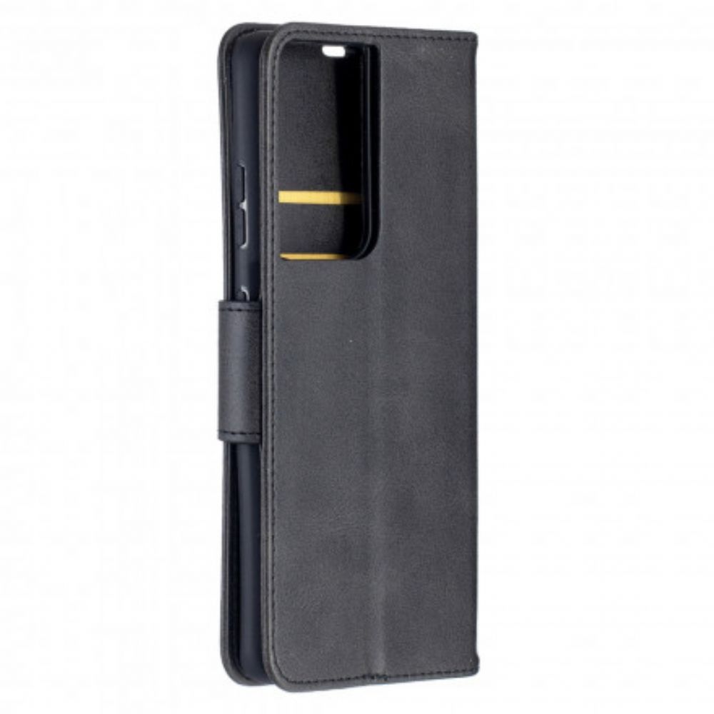 Flip Case Für Samsung Galaxy S21 Ultra 5G Flip Case Glatte Schräge Klappe