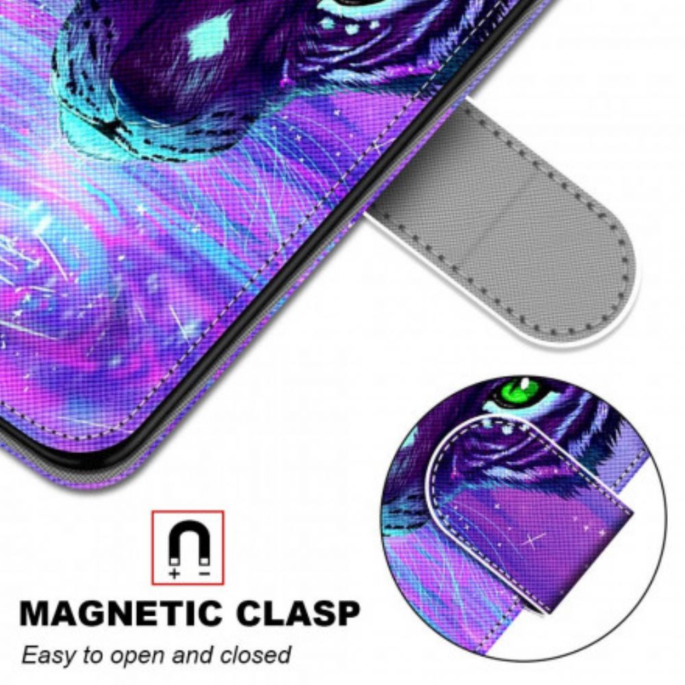 Flip Case Für Samsung Galaxy S21 Ultra 5G Magische Katze