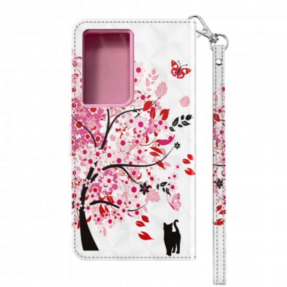 Flip Case Für Samsung Galaxy S21 Ultra 5G Rosa Baum