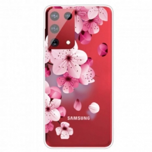 Handyhülle Für Samsung Galaxy S21 Ultra 5G Kleine Rosa Blumen