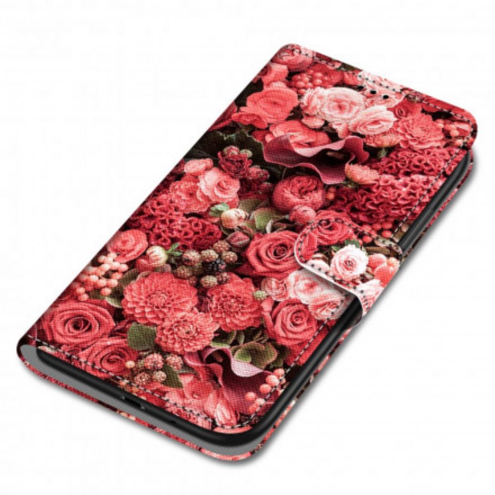 Lederhüllen Für Samsung Galaxy S21 Ultra 5G Blumenromantik