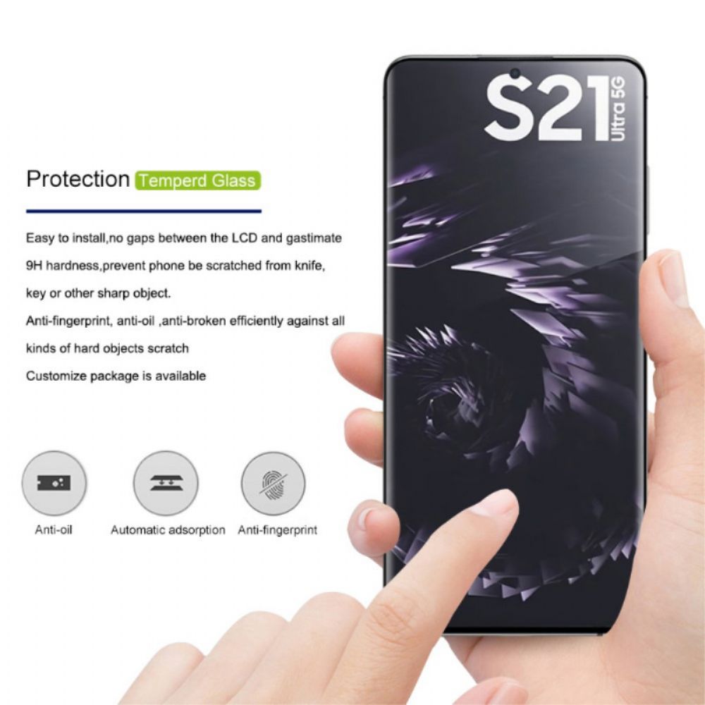 Schutzglas Aus Gehärtetem Glas Für Samsung Galaxy S21 Ultra 5G Amorus