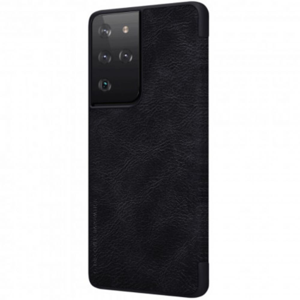 Schutzhülle Für Samsung Galaxy S21 Ultra 5G Flip Case Nillkin Qin-serie