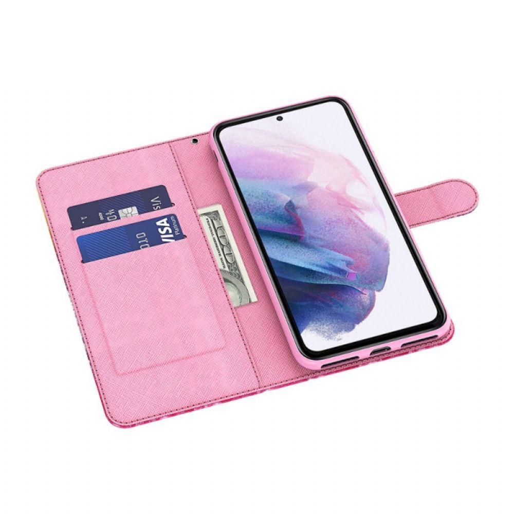 Flip Case Für Samsung Galaxy A13 5G Aquarell Vogel