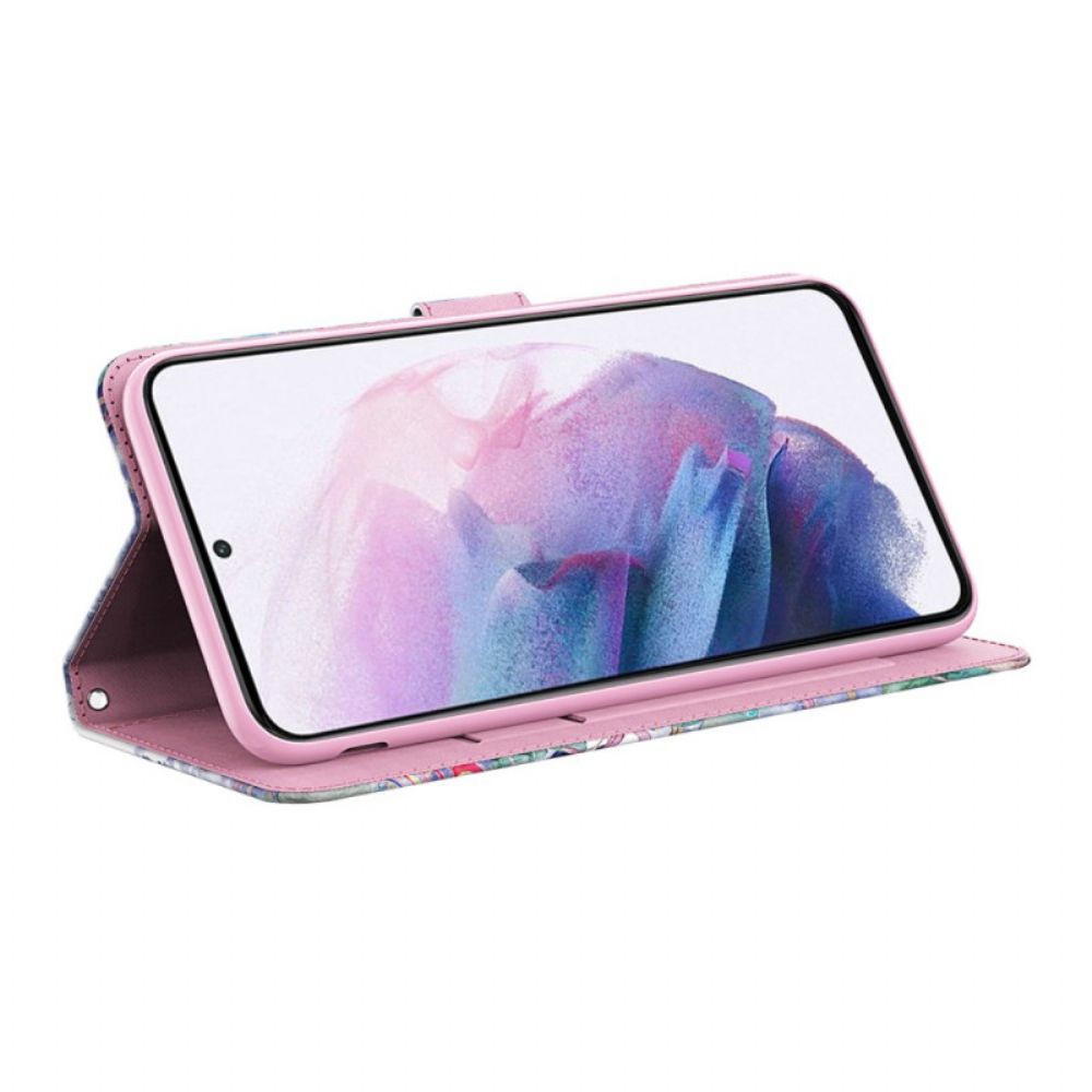 Flip Case Für Samsung Galaxy A13 5G Aquarell Vogel