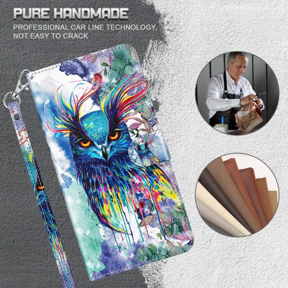 Flip Case Für Samsung Galaxy A13 5G Aquarell Vogel