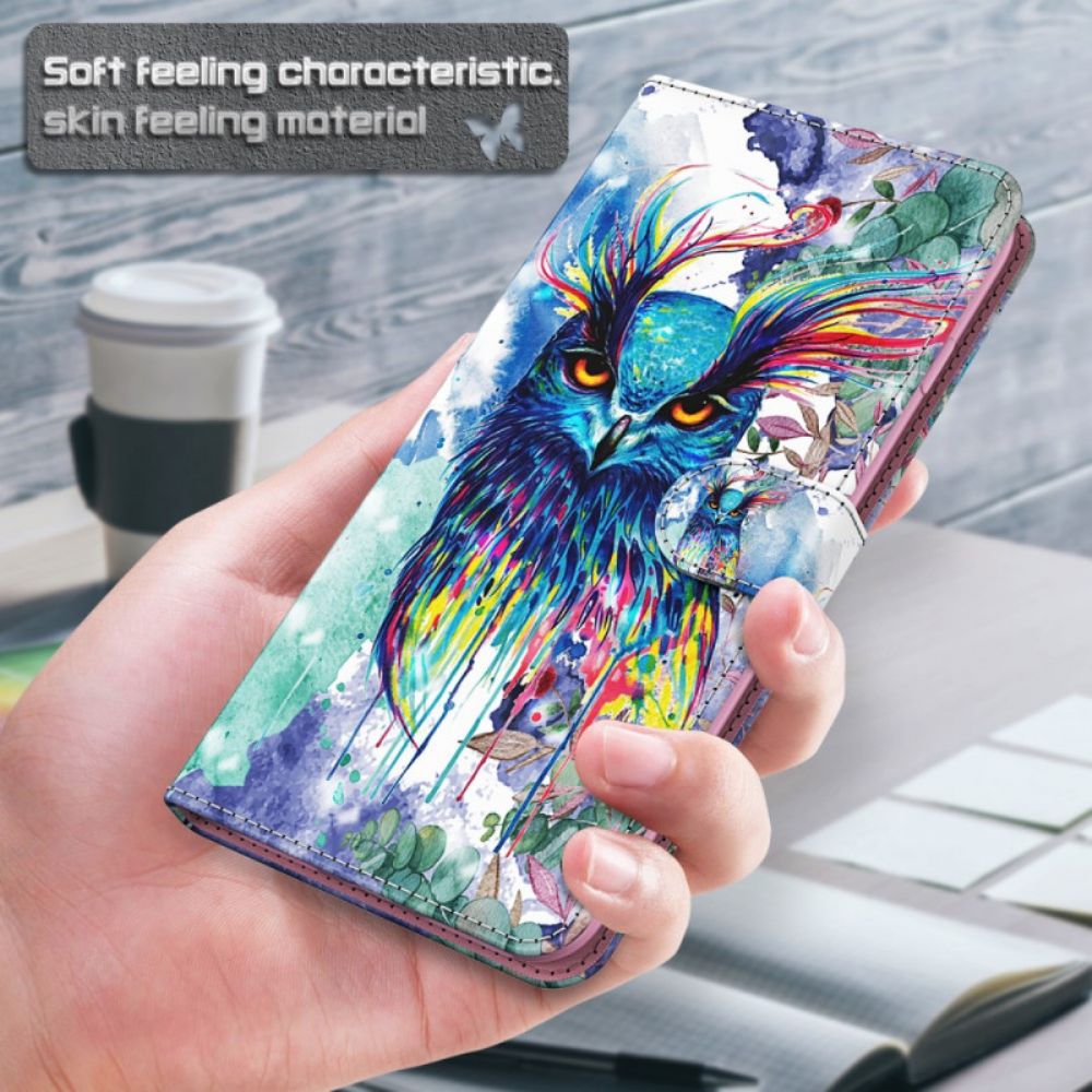 Flip Case Für Samsung Galaxy A13 5G Aquarell Vogel