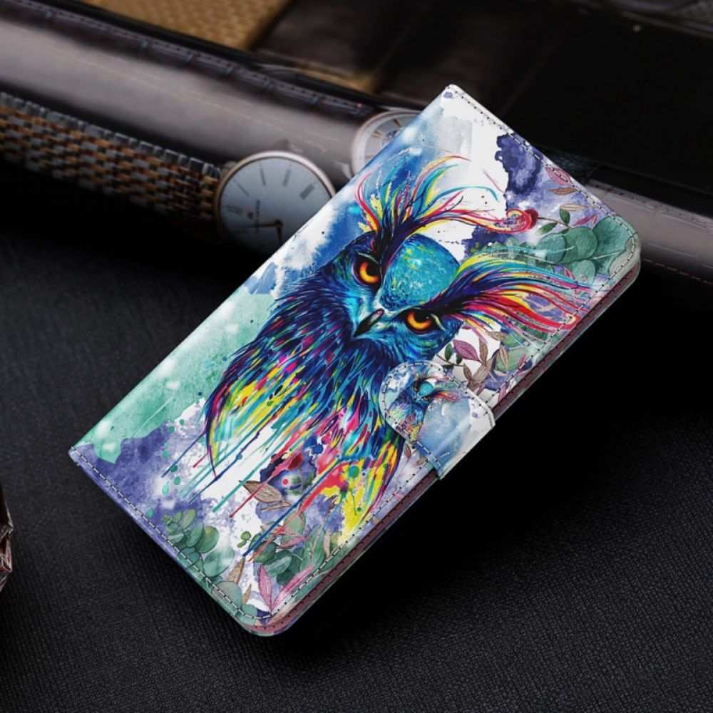 Flip Case Für Samsung Galaxy A13 5G Aquarell Vogel