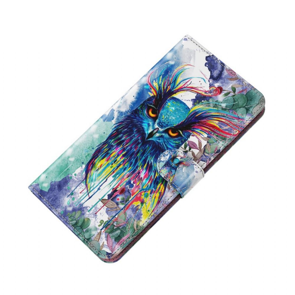 Flip Case Für Samsung Galaxy A13 5G Aquarell Vogel