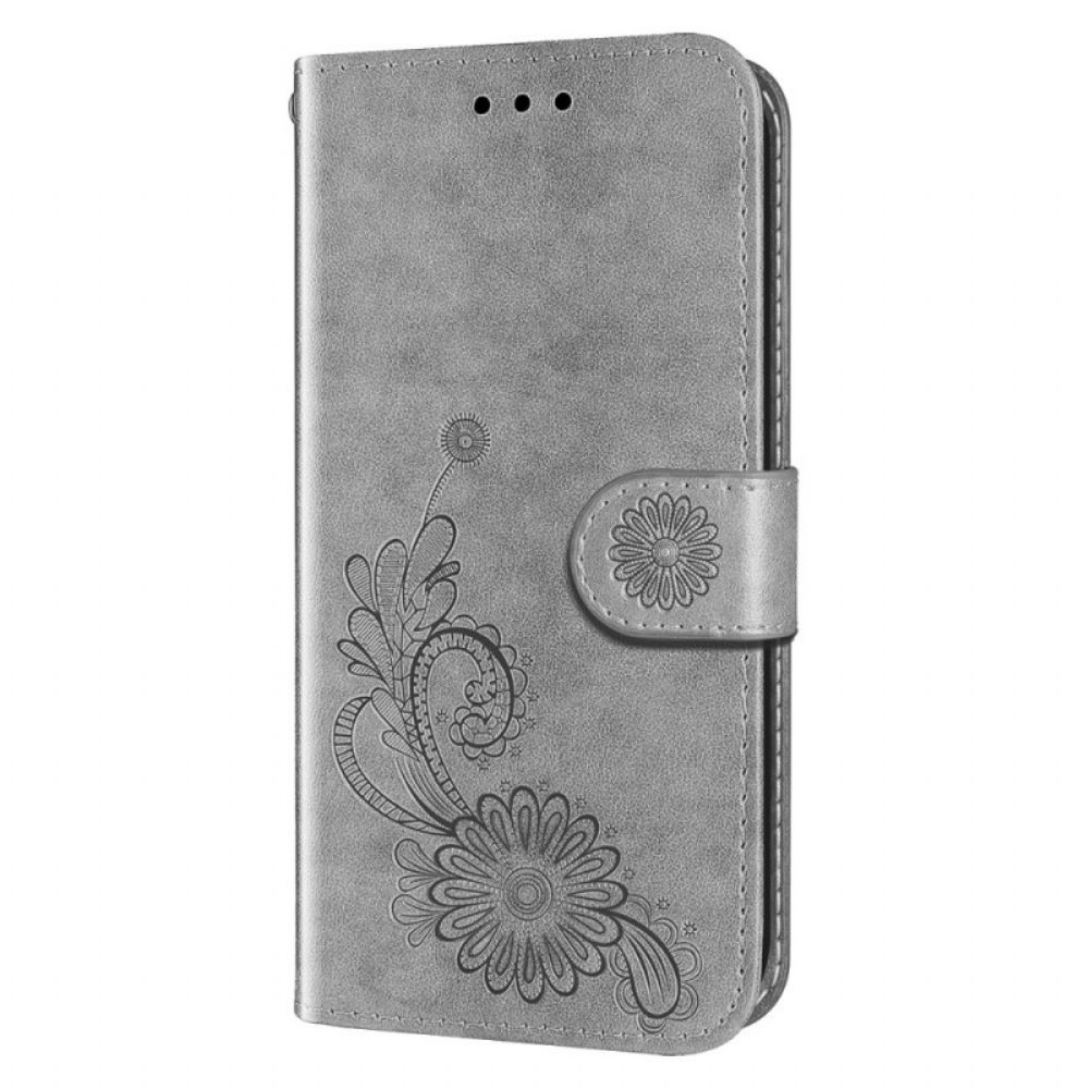 Flip Case Für Samsung Galaxy A13 5G Blumenspitze