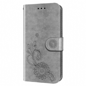 Flip Case Für Samsung Galaxy A13 5G Blumenspitze