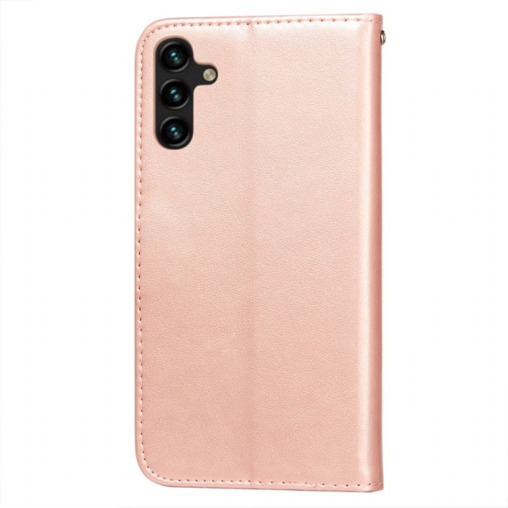 Flip Case Für Samsung Galaxy A13 5G Blumenspitze