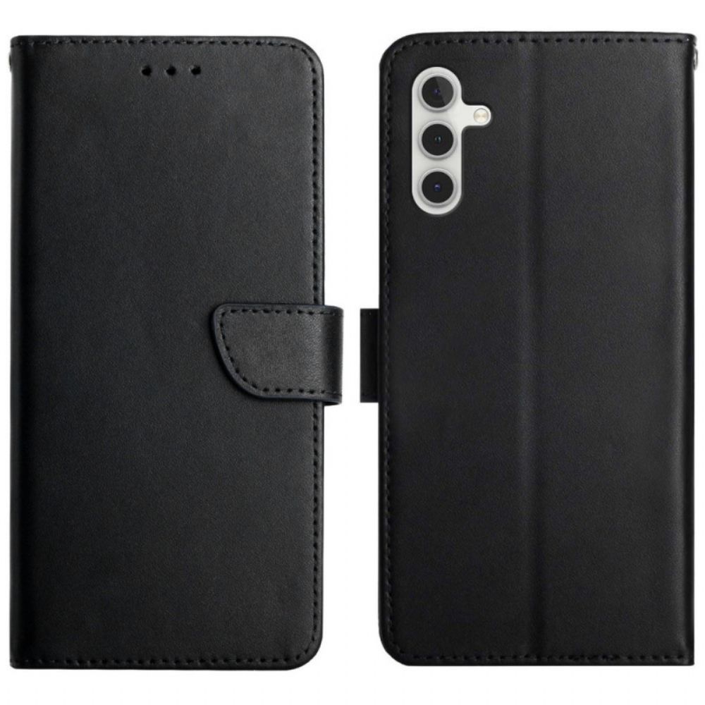 Flip Case Für Samsung Galaxy A13 5G Echtes Nappaleder