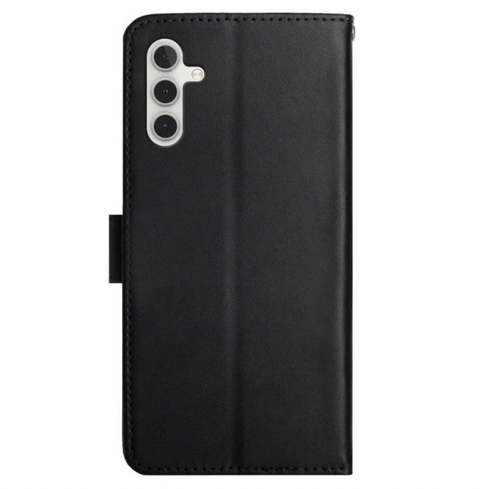 Flip Case Für Samsung Galaxy A13 5G Echtes Nappaleder