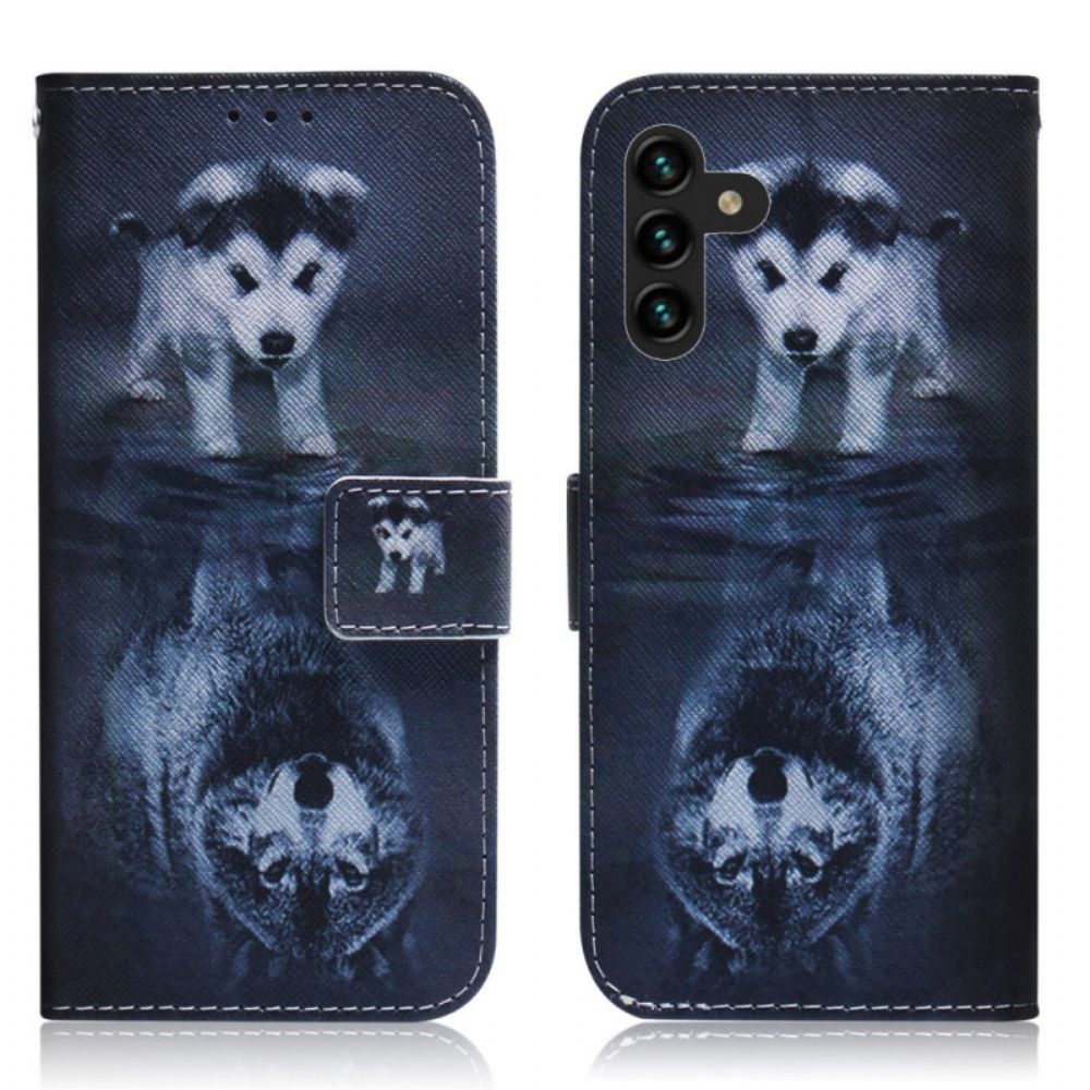 Flip Case Für Samsung Galaxy A13 5G Ernesto Der Wolf