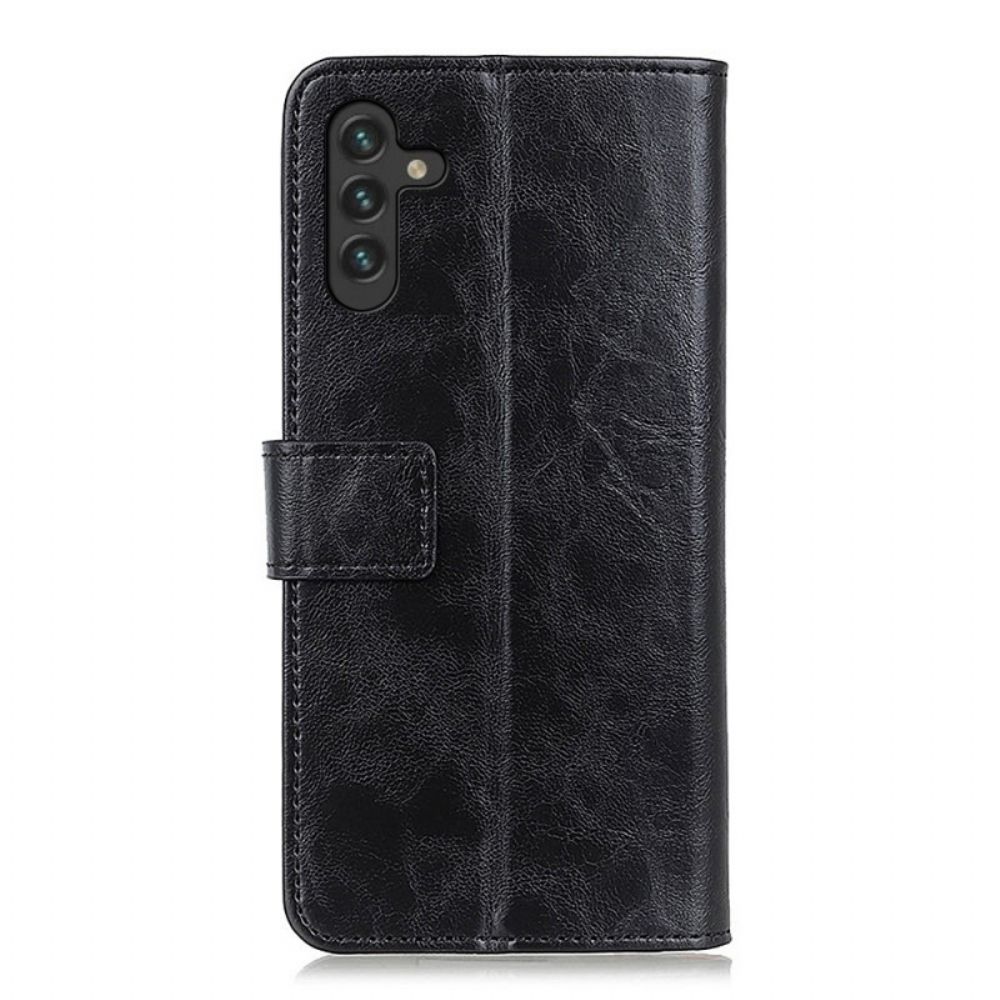 Flip Case Für Samsung Galaxy A13 5G Khazneh Elegance Leather Style