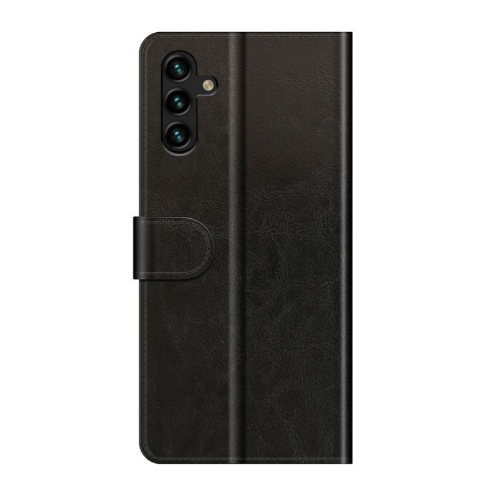 Flip Case Für Samsung Galaxy A13 5G Klassischer Ledereffekt