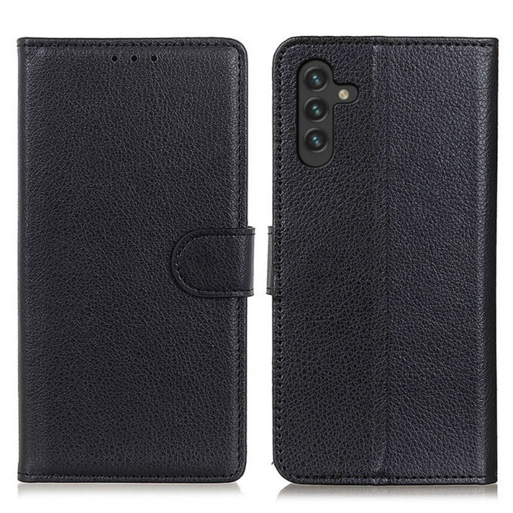 Flip Case Für Samsung Galaxy A13 5G Litschi-textur