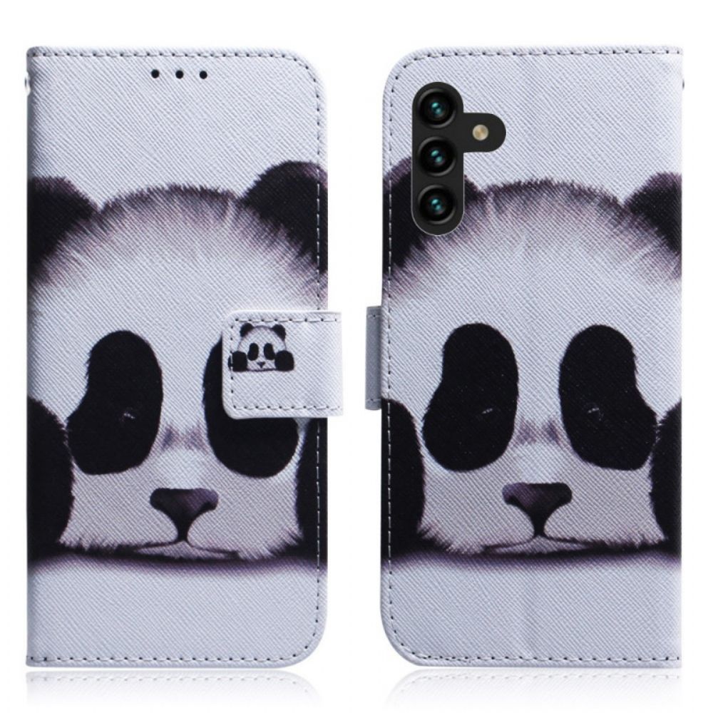 Flip Case Für Samsung Galaxy A13 5G Pandagesicht