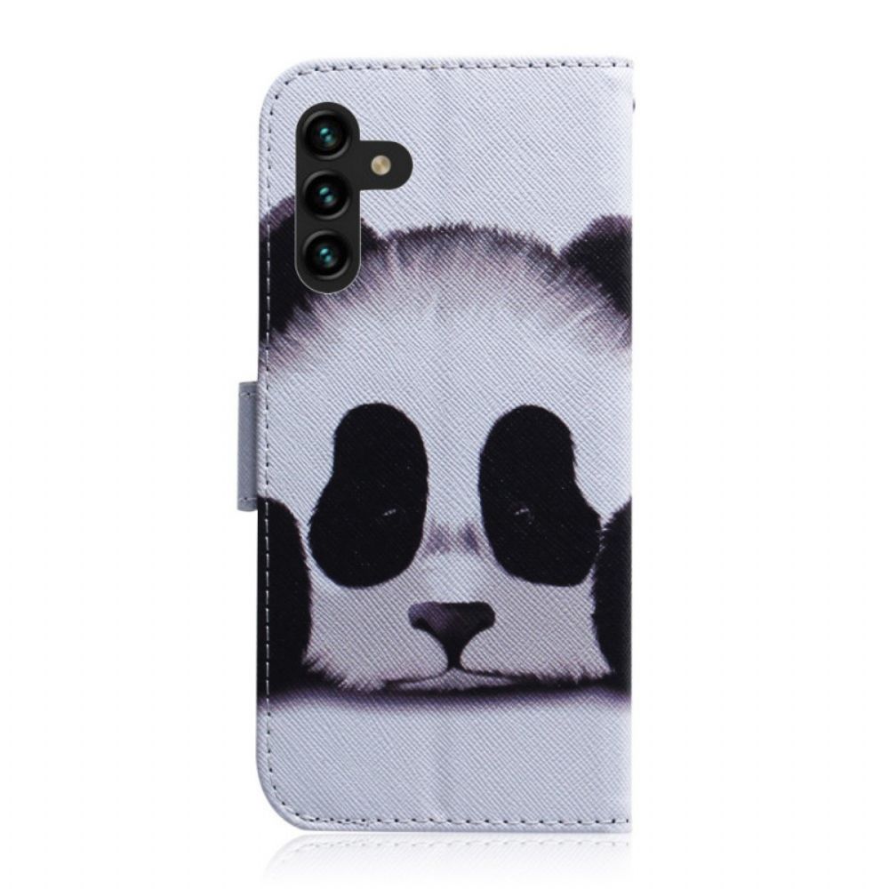 Flip Case Für Samsung Galaxy A13 5G Pandagesicht