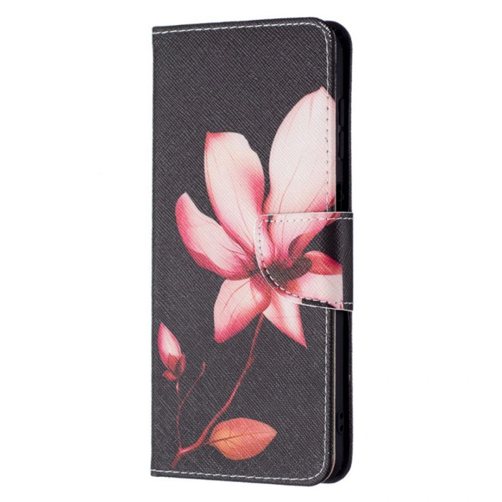 Flip Case Für Samsung Galaxy A13 5G Rosa Blume