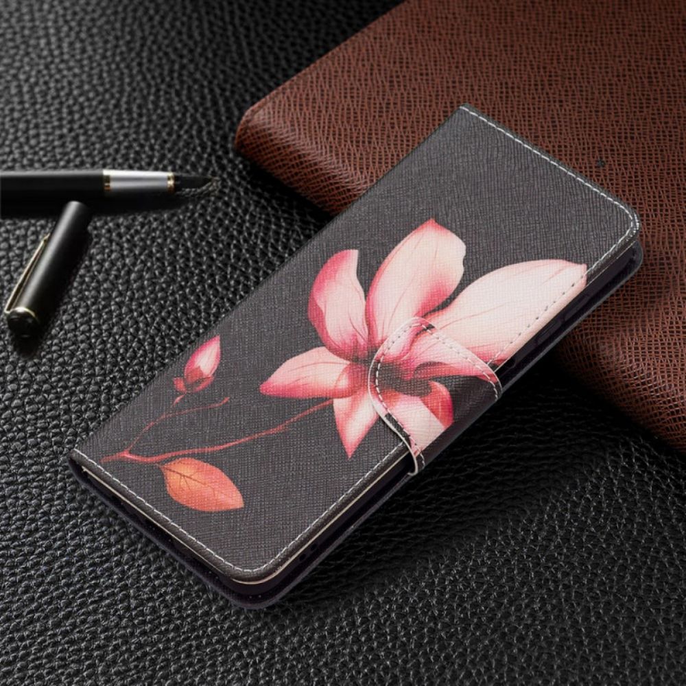 Flip Case Für Samsung Galaxy A13 5G Rosa Blume