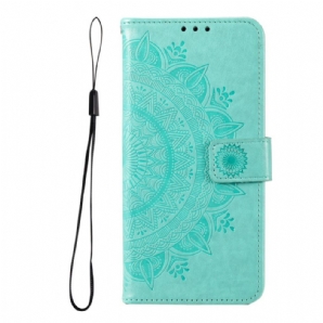 Flip Case Für Samsung Galaxy A13 5G Sonnen-mandala