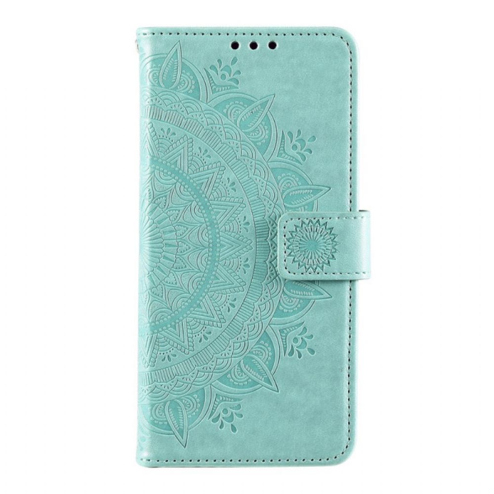 Flip Case Für Samsung Galaxy A13 5G Sonnen-mandala