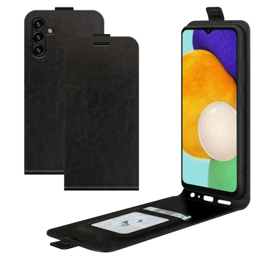 Flip Case Für Samsung Galaxy A13 5G Flip Case Vertikale Klappe In Lederoptik