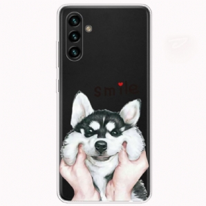 Handyhülle Für Samsung Galaxy A13 5G Lächle Hund