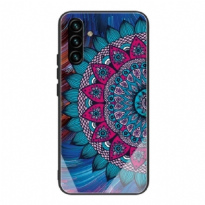 Handyhülle Für Samsung Galaxy A13 5G Mandala Aus Gehärtetem Glas