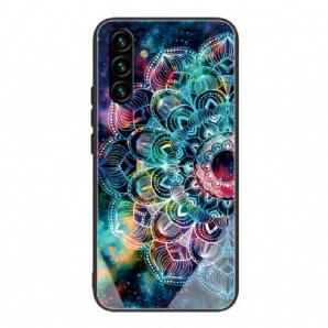 Handyhülle Für Samsung Galaxy A13 5G Mandala Aus Gehärtetem Glas