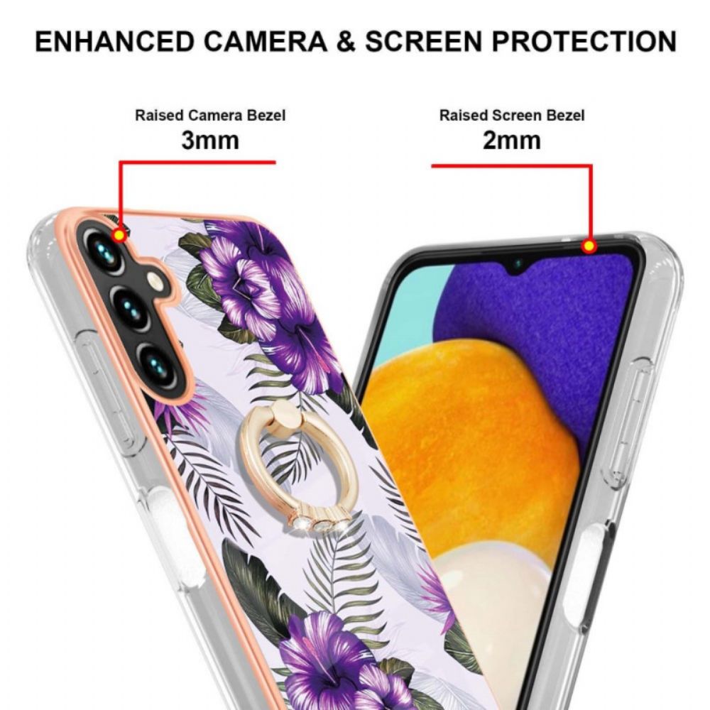 Handyhülle Für Samsung Galaxy A13 5G Ring-stützblumen