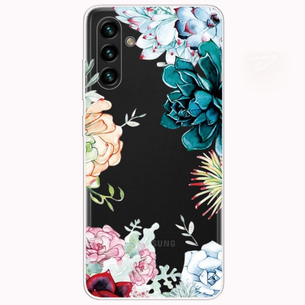 Hülle Für Samsung Galaxy A13 5G Aquarell Blumen