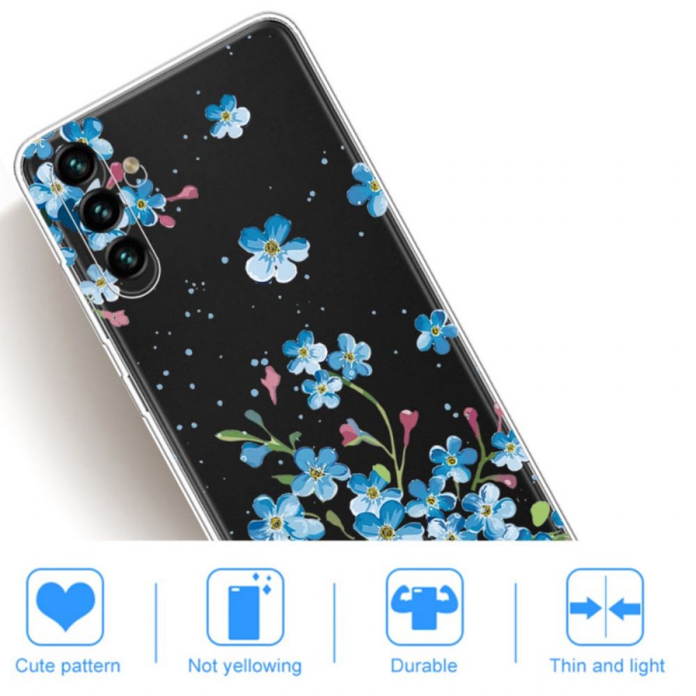 Hülle Für Samsung Galaxy A13 5G Blaue Blumen