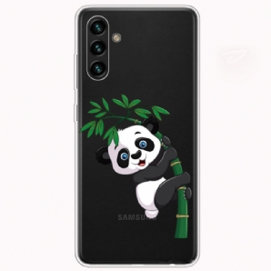 Hülle Für Samsung Galaxy A13 5G Panda Auf Bambus