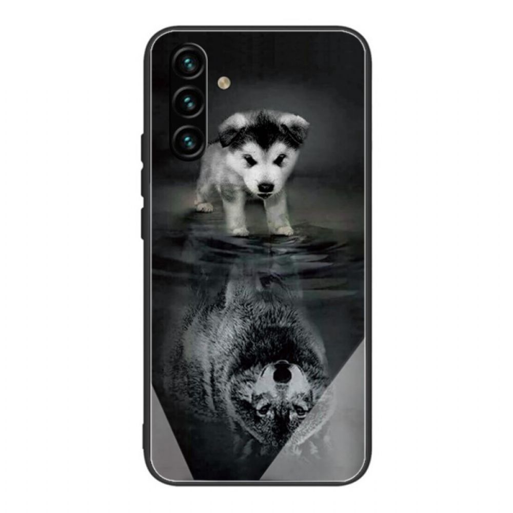 Hülle Für Samsung Galaxy A13 5G Puppy Dream Gehärtetes Glas