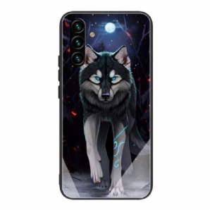 Hülle Für Samsung Galaxy A13 5G Wolf Gehärtetes Glas