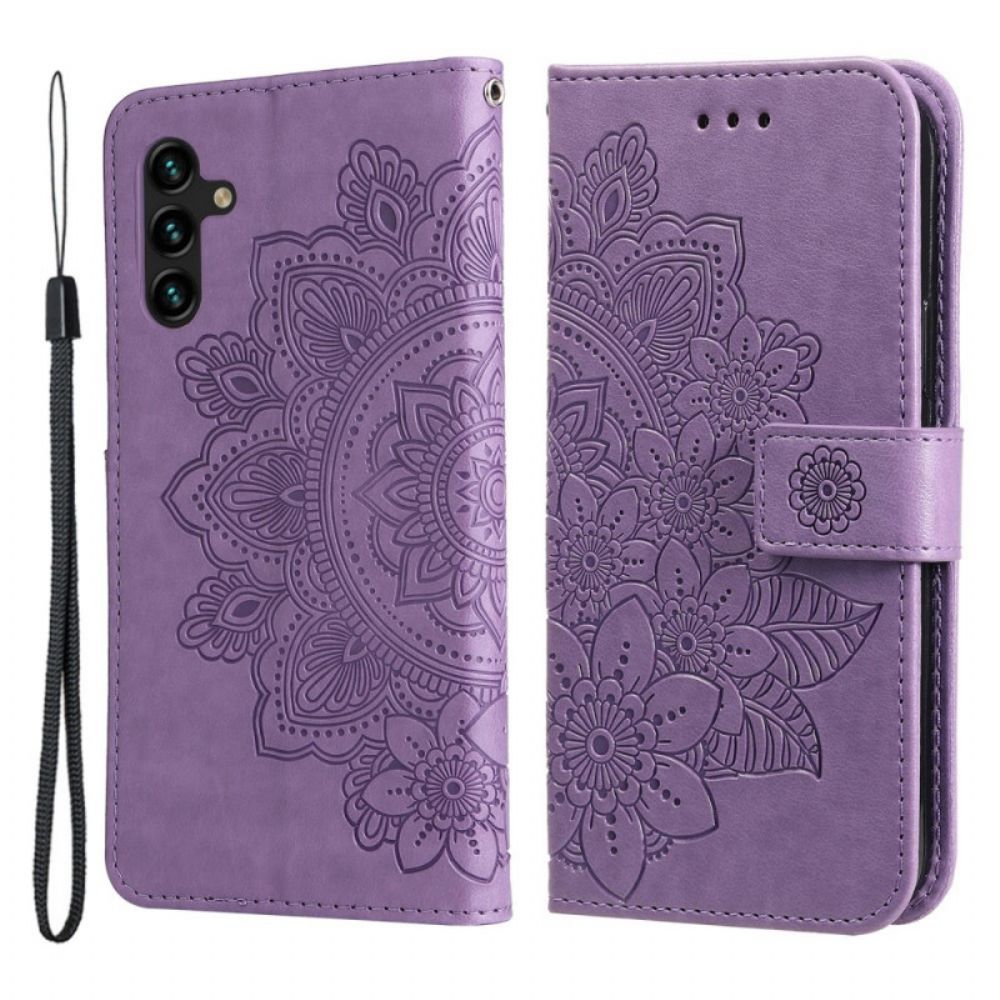 Lederhüllen Für Samsung Galaxy A13 5G Blumen-mandala