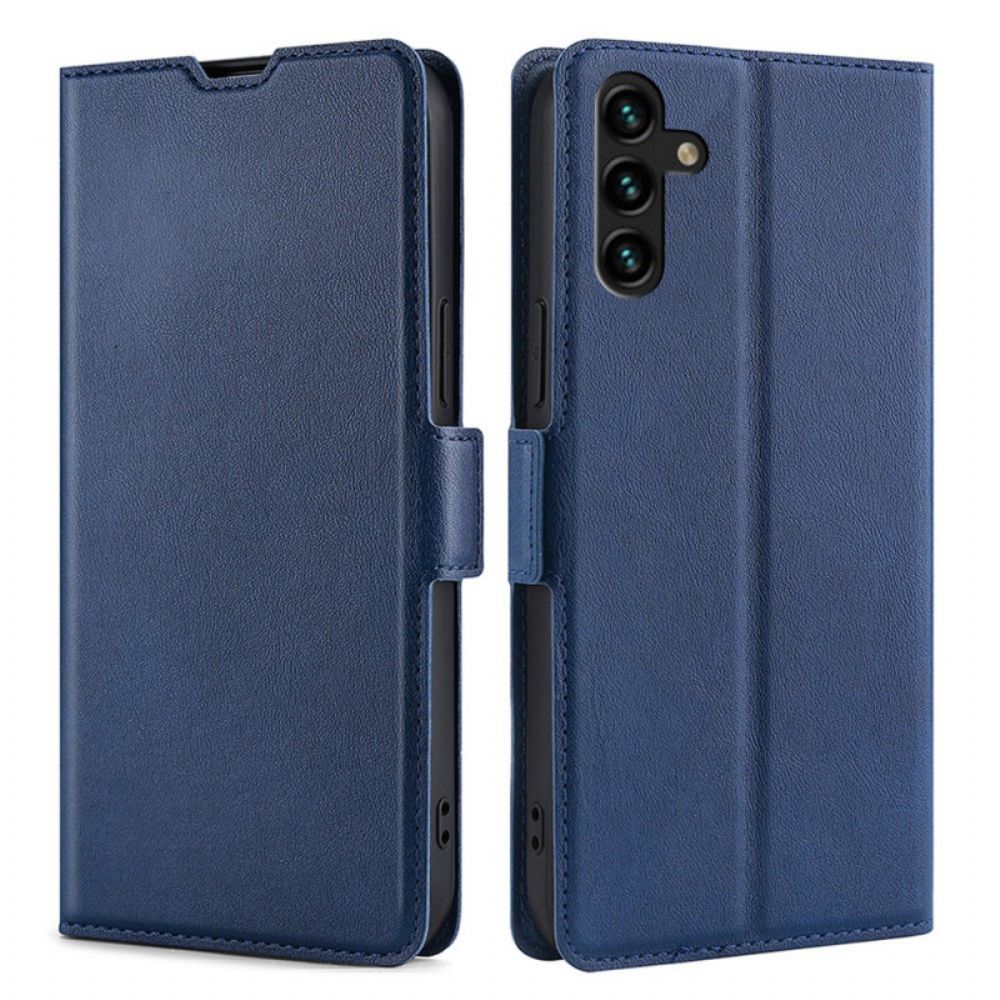 Lederhüllen Für Samsung Galaxy A13 5G Flip Case Design Mit Doppelter Klappe