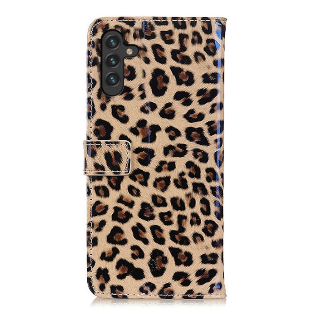 Lederhüllen Für Samsung Galaxy A13 5G Leopard