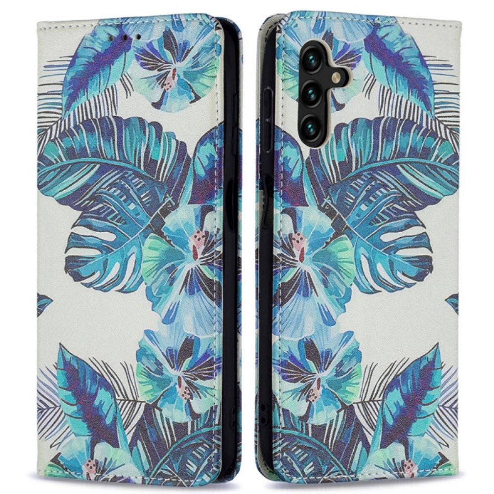 Schutzhülle Für Samsung Galaxy A13 5G Flip Case Blätter