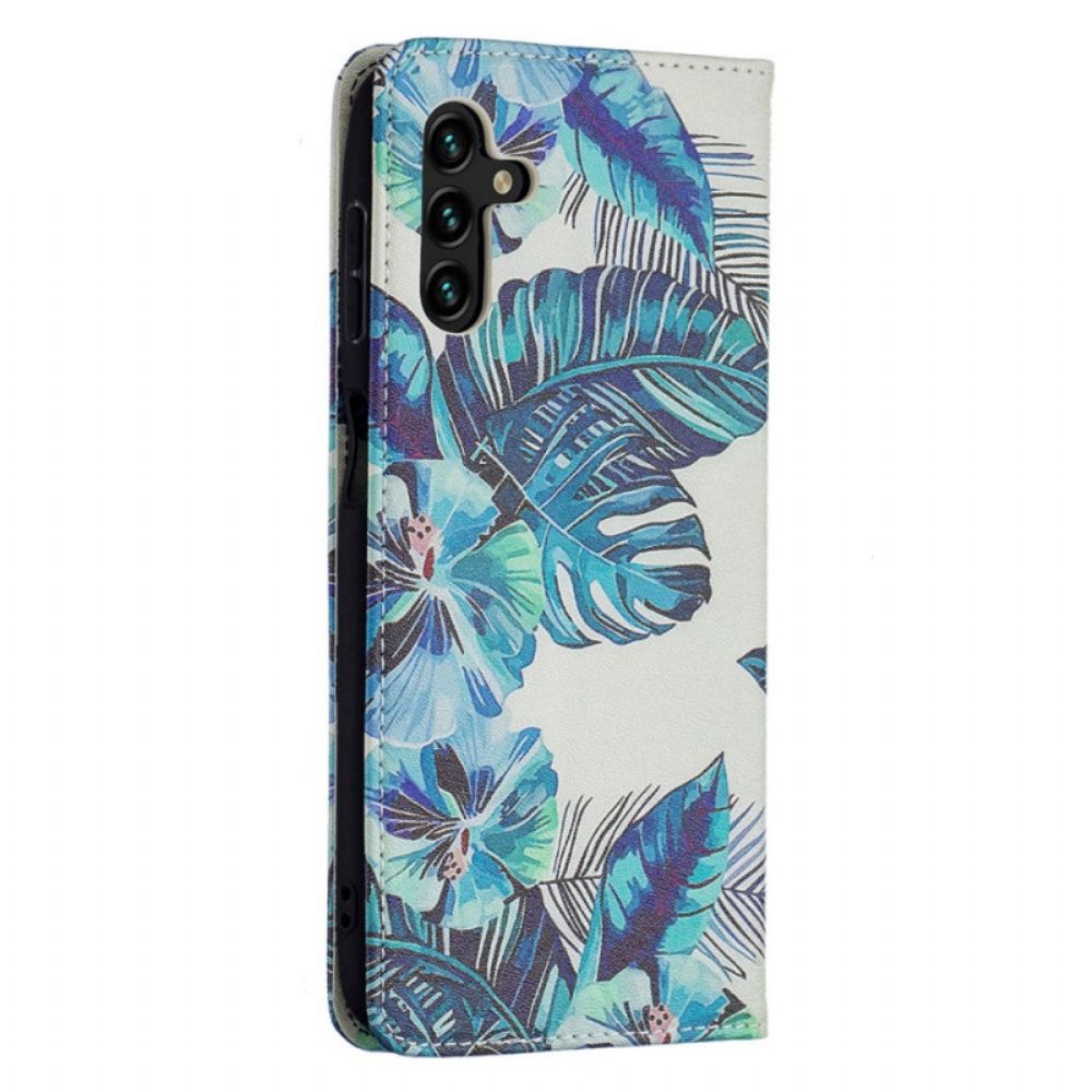 Schutzhülle Für Samsung Galaxy A13 5G Flip Case Blätter